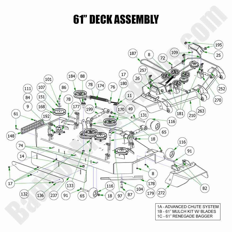 2022 Renegade - Gas - 61" Deck Assembly